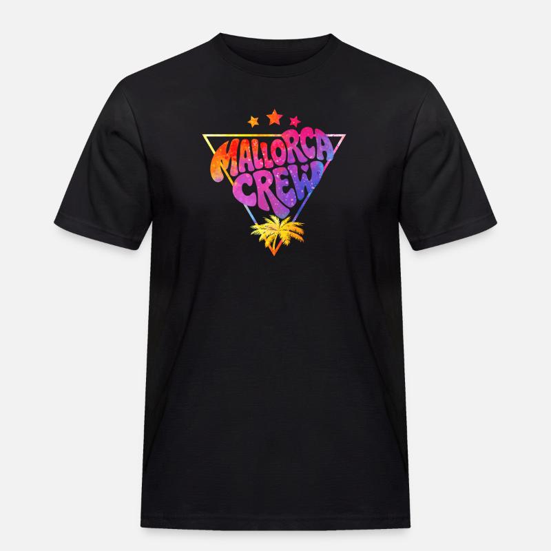 Mallorca Crew Neon Gradient - Men's Workwear T-Shirt - black