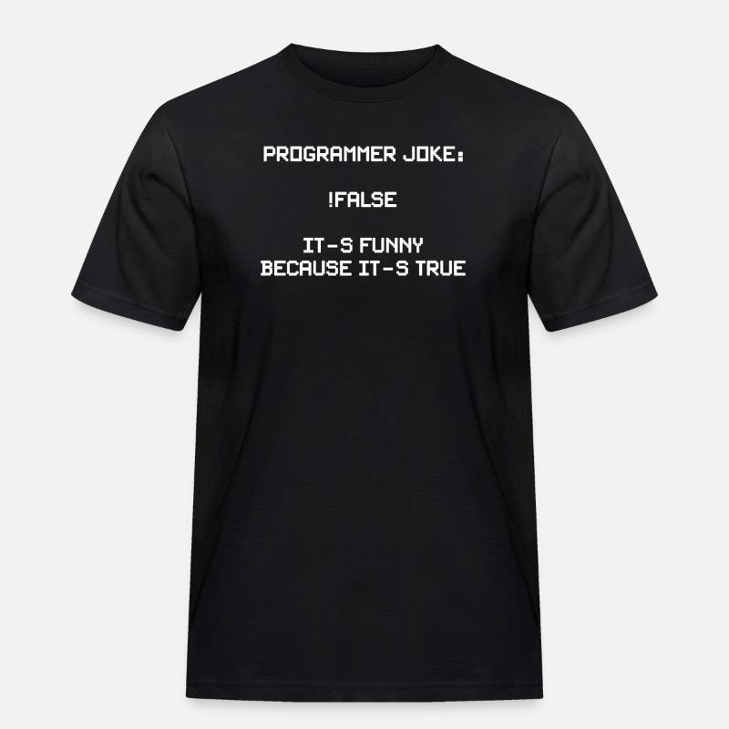 Lustiges Programmierer-Motiv für Entwickler, Coder - Männer Workwear T-Shirt - Schwarz