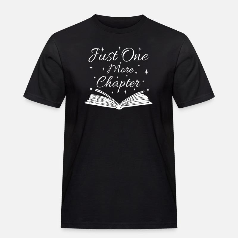 Nur noch ein Kapitel - Männer Workwear T-Shirt - Schwarz
