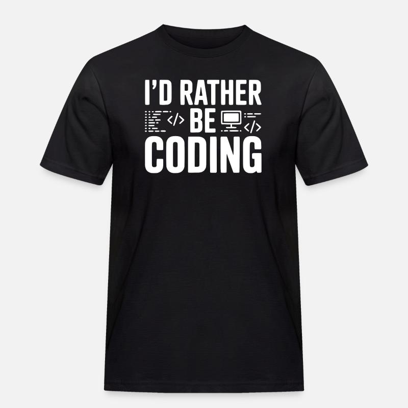 Je préfère coder - T-shirt Workwear homme - noir