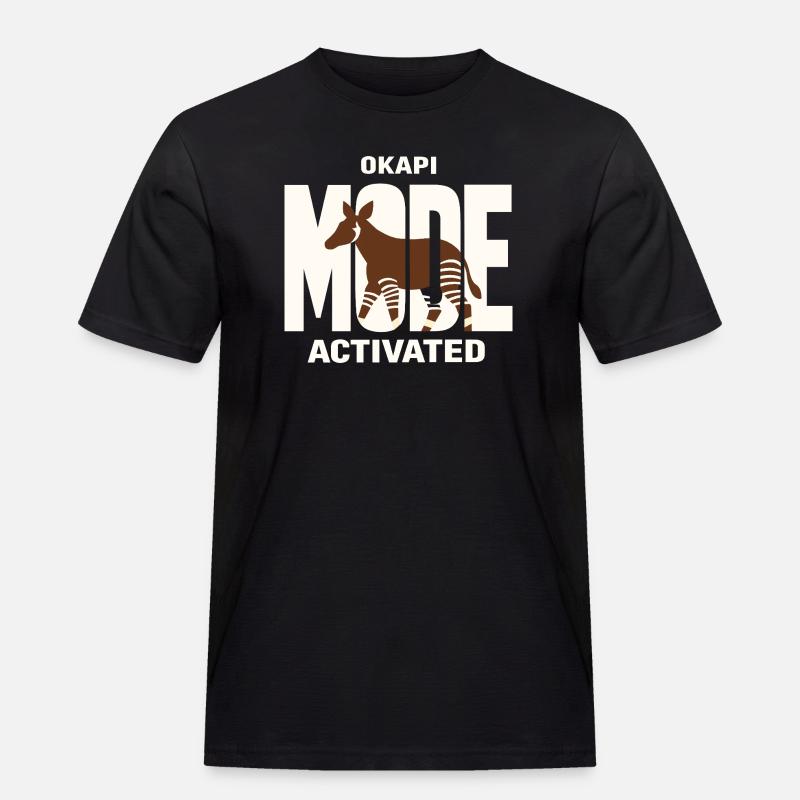 Okapi-liebhaber Okapi-tier Seltene Tierweltliebe - Männer Workwear T-Shirt - Schwarz