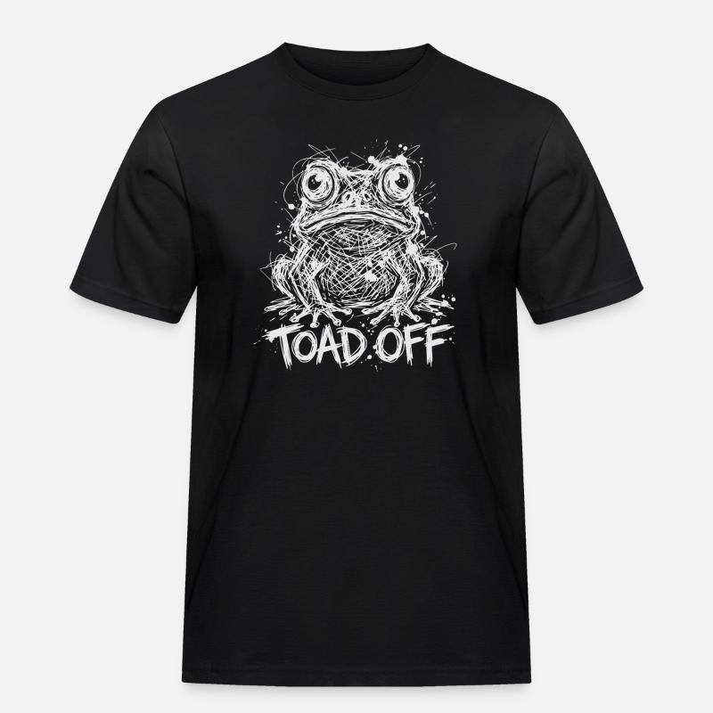 Toad Off Internet Meme Frog - Männer Workwear T-Shirt - Schwarz