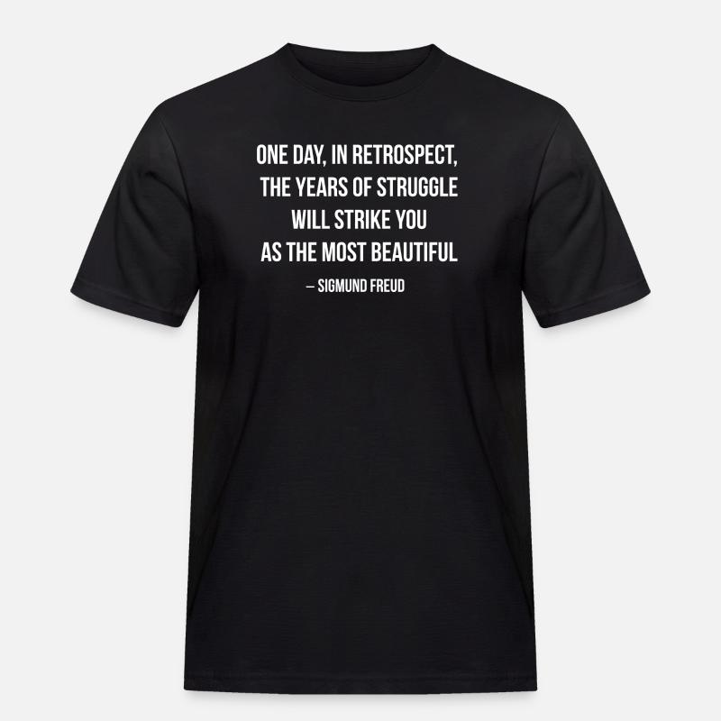 La lutte rétrospective devient beauté - T-shirt Workwear homme - noir
