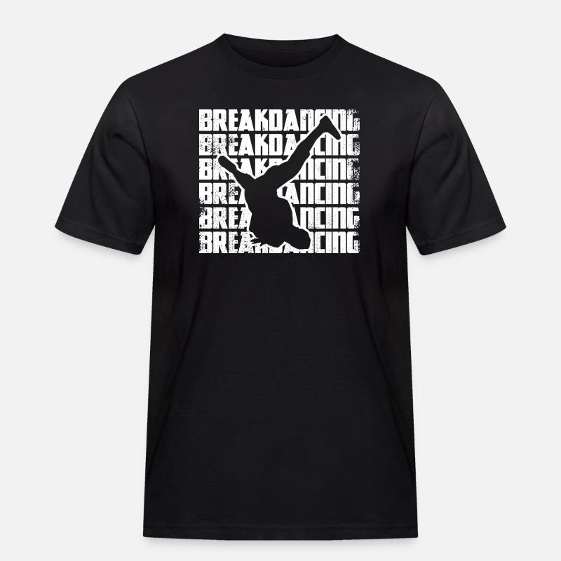 Lustiger Breakdancer - Männer Workwear T-Shirt - Schwarz