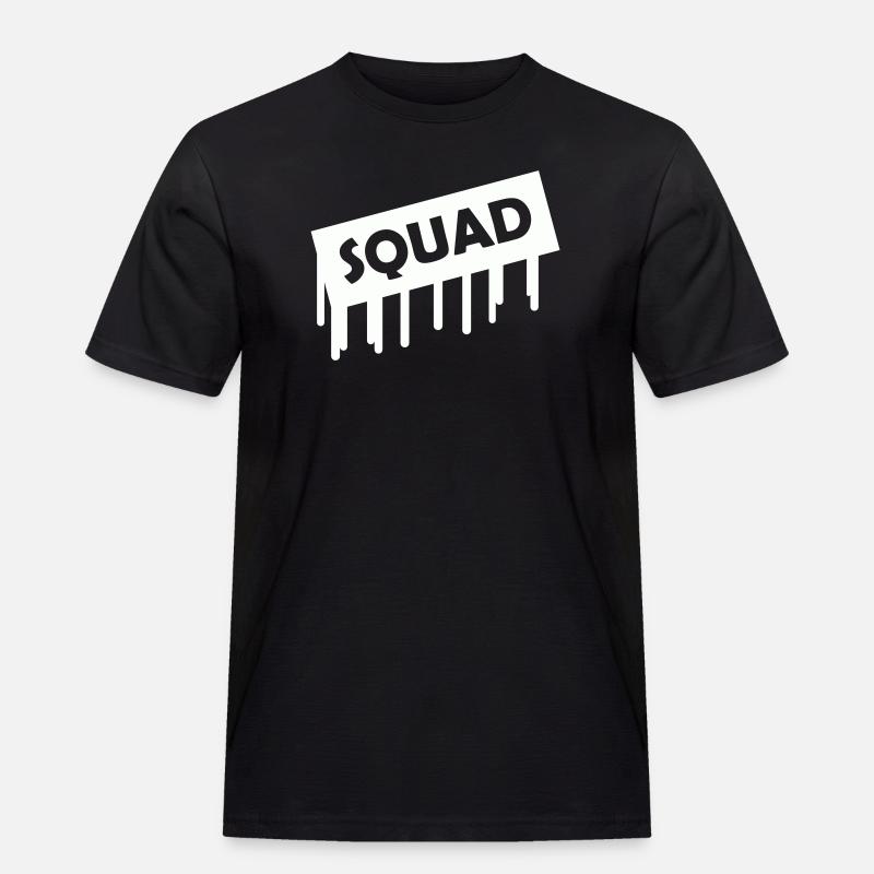 squad- - Männer Workwear T-Shirt - Schwarz