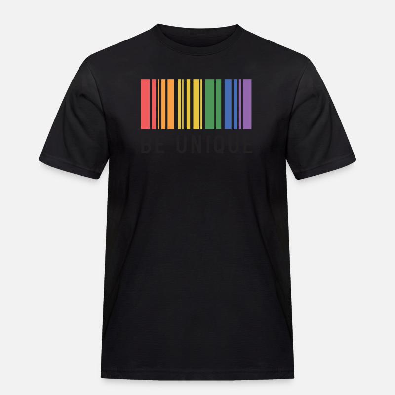 LGBT-Pride-Monat – Sei einzigartig - Männer Workwear T-Shirt - Schwarz