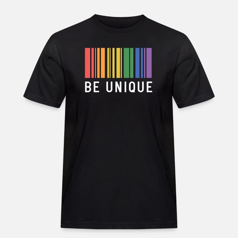 LGBT-Pride-Monat – Sei einzigartig - Männer Workwear T-Shirt - Schwarz