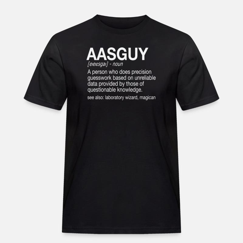 AAS Guy Atomabsorptionsspektrometrie Analytik - Männer Workwear T-Shirt - Schwarz