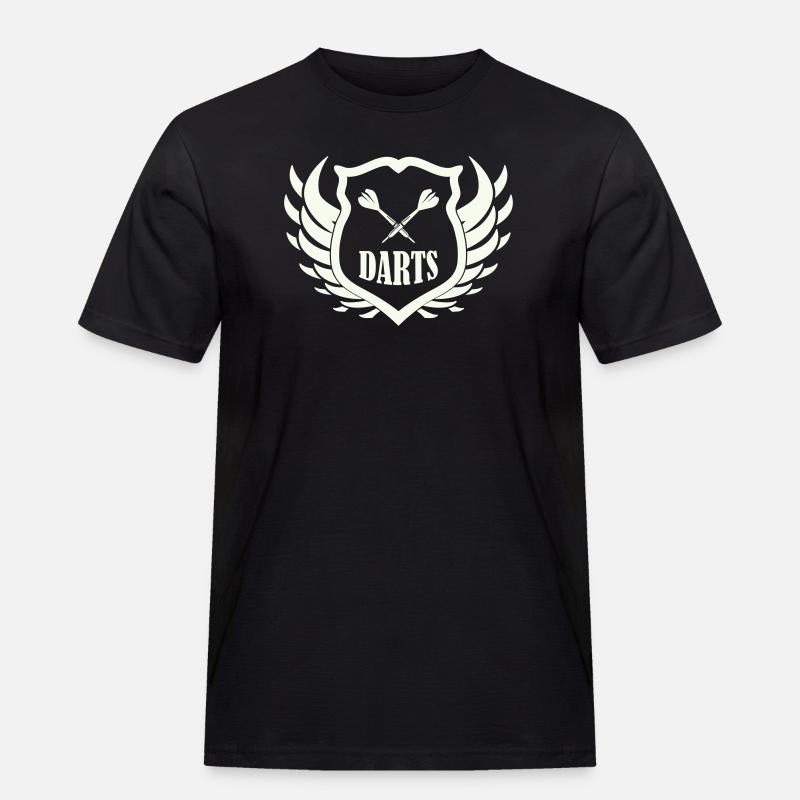 darts_shield - Männer Workwear T-Shirt - Schwarz