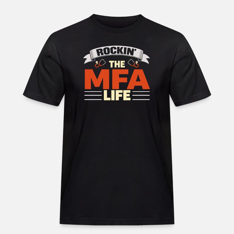 Rockin L'assistente medico MFA Life - Maglietta da lavoro per uomo - nero