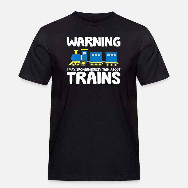 Spontaneous Train Talk Tee - Men's Workwear T-Shirt - black