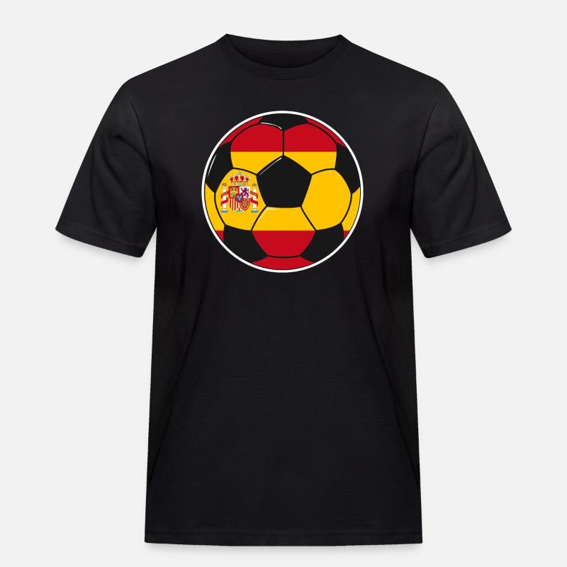 Fußballmannschaft Spanien - Männer Workwear T-Shirt - Schwarz