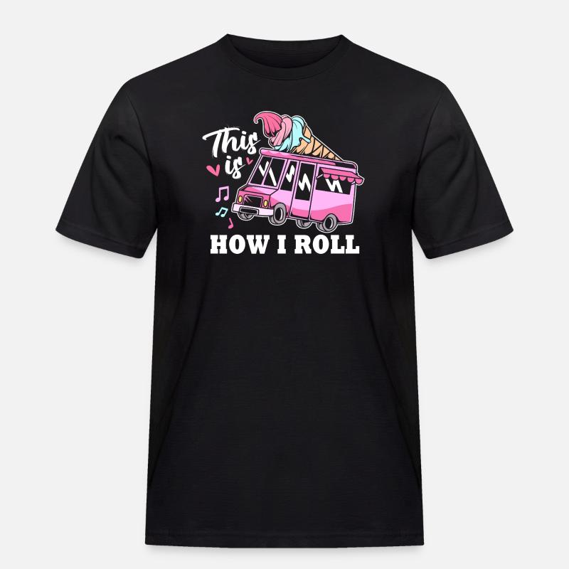 Eisdiele Eiswagen Eis Eiscreme - T-shirt Workwear homme - noir
