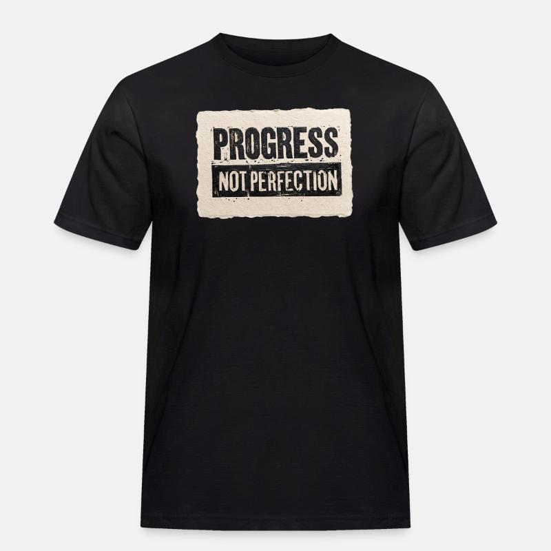 Progrès-pas-perfection - T-shirt Workwear homme - noir