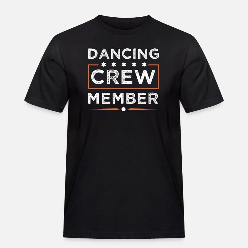 Dancing Crew - Männer Workwear T-Shirt - Schwarz