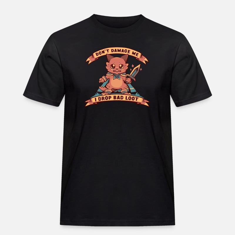 Ich lasse schlechte Beute fallen - Männer Workwear T-Shirt - Schwarz