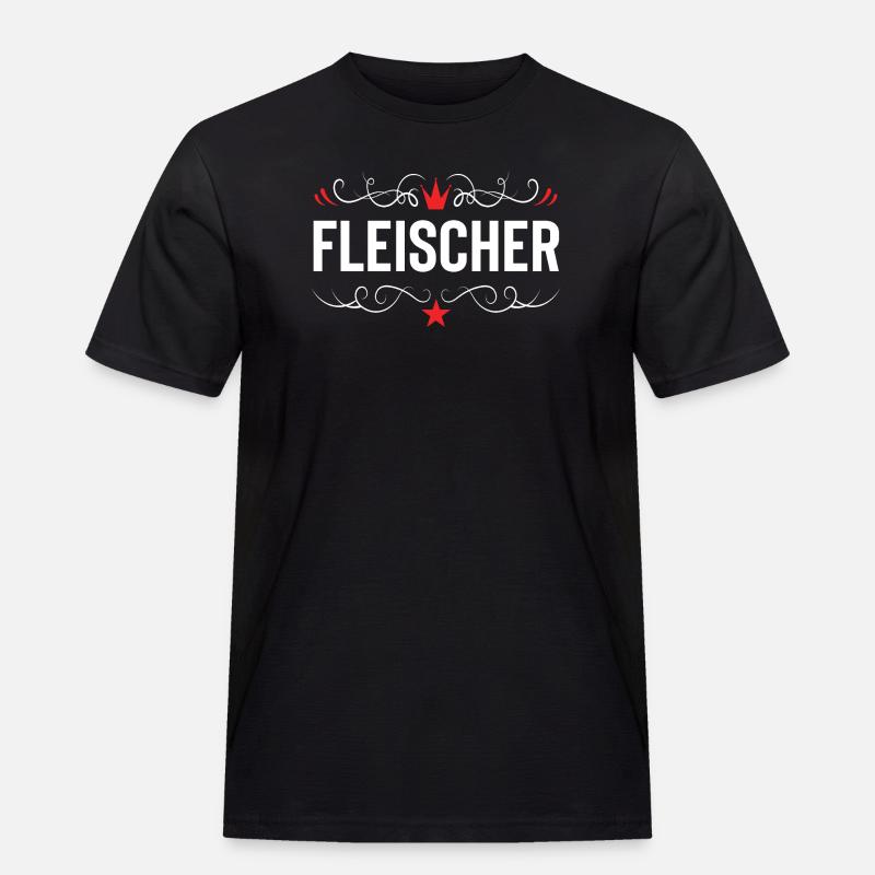 Fleischer Beruf - Männer Workwear T-Shirt - Schwarz