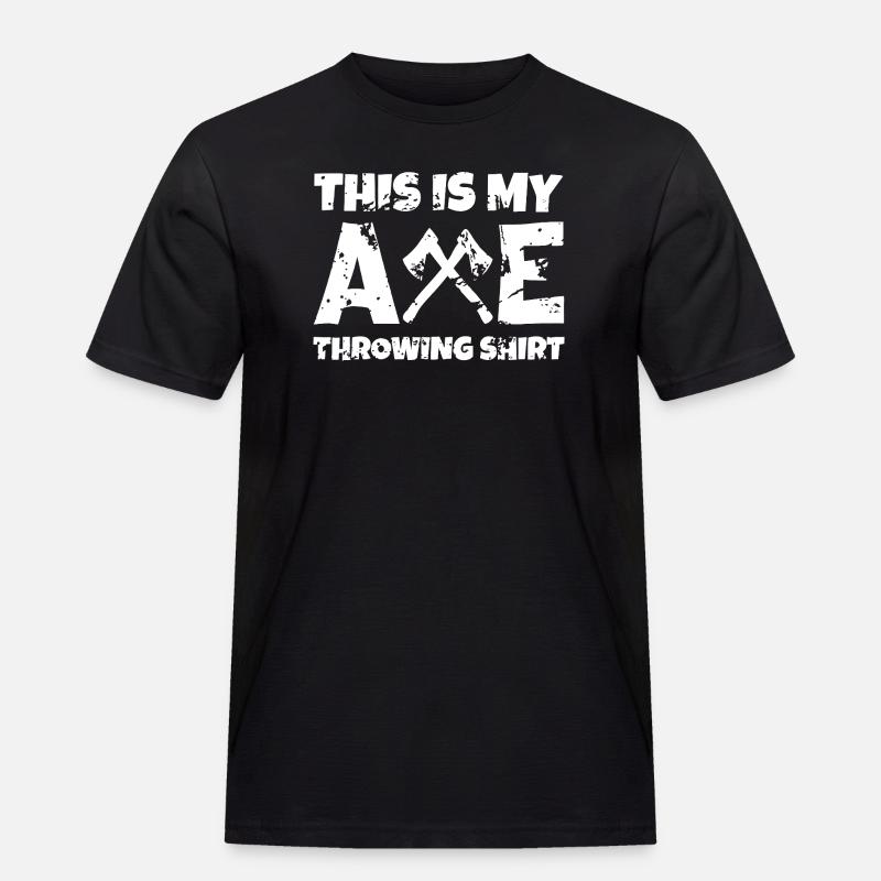 Axe Throwing Pride Tee - Men's Workwear T-Shirt - black