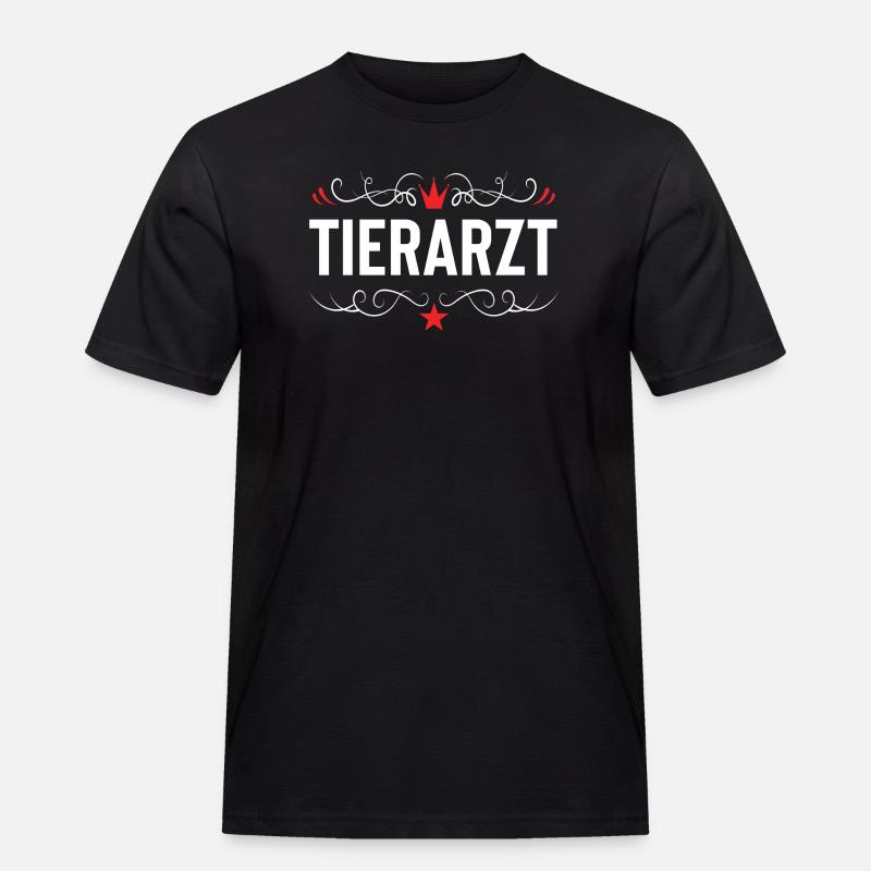 Tierarzt Beruf - Männer Workwear T-Shirt - Schwarz