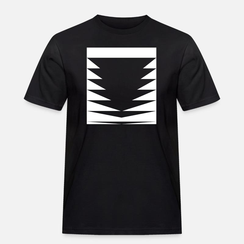 black triangles pattern - Men's Workwear T-Shirt - black