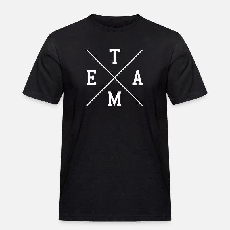 Team - Männer Workwear T-Shirt - Schwarz