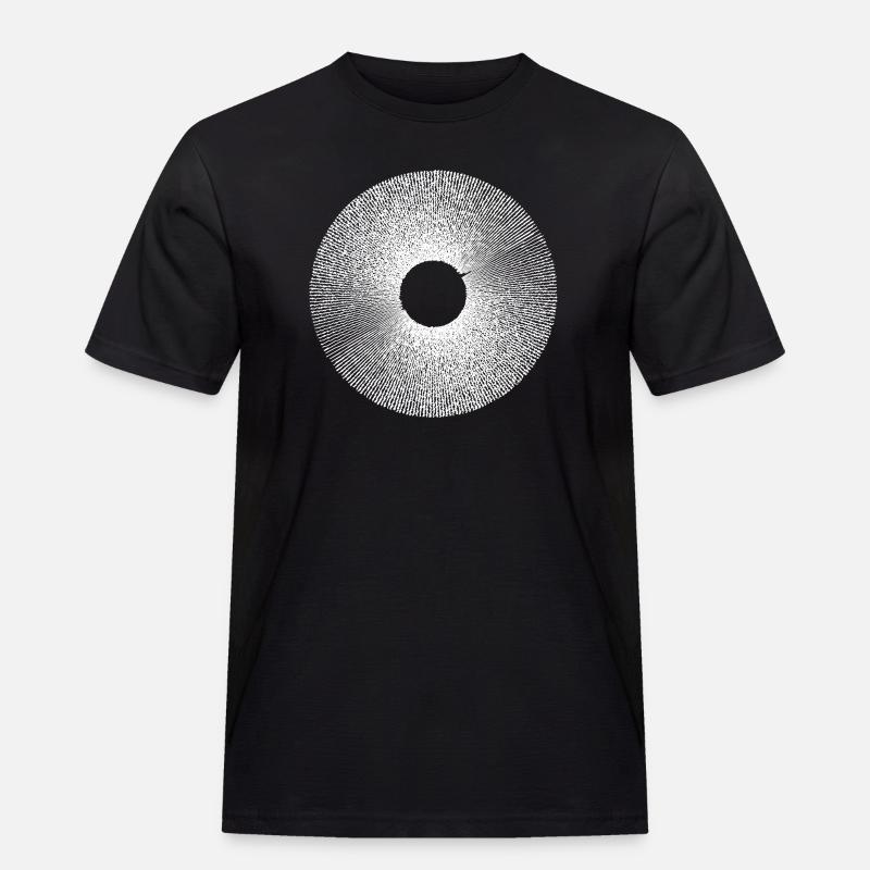 Iris Ringburst Radial Pattern - Men's Workwear T-Shirt - black