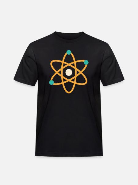 Atom - Physics Chemistry Science Nerd Teacher - Men's Workwear T-Shirt - black