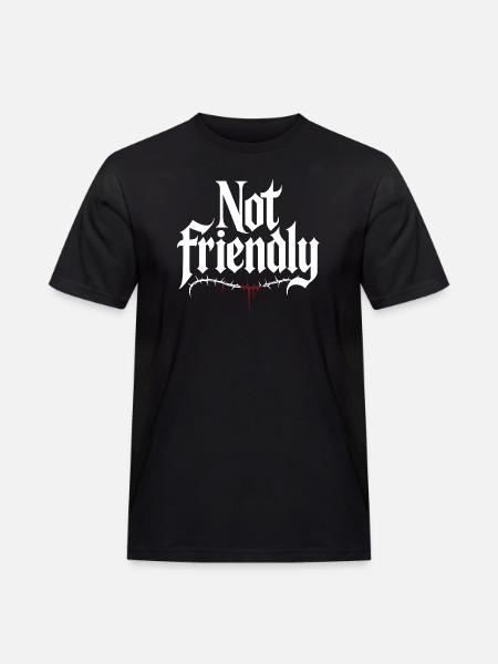 Introverti Pas Amical Solitaire Antisocial - T-shirt Workwear homme - noir