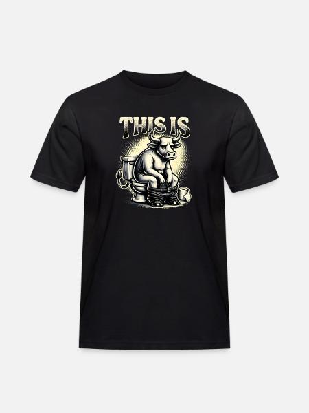 C’est de l’humour de toilettes à la connerie - T-shirt Workwear homme - noir