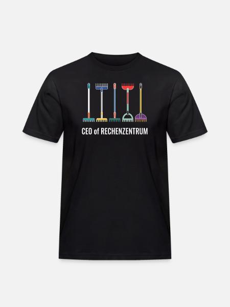 Leiter vom Rechenzentrum Gärtner EDV IT - Männer Workwear T-Shirt - Schwarz