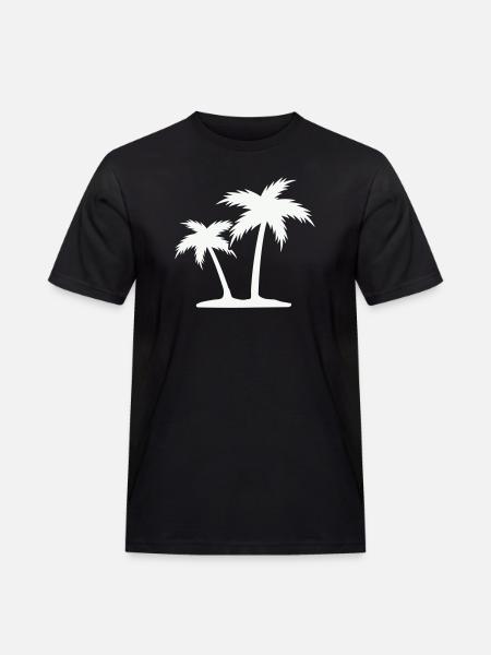 Palm Island Silhouette - Men's Workwear T-Shirt - black
