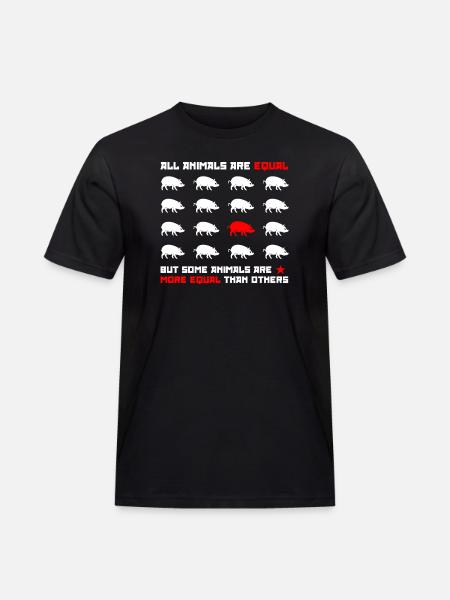 All animals are equal 2 - Men's Workwear T-Shirt - black