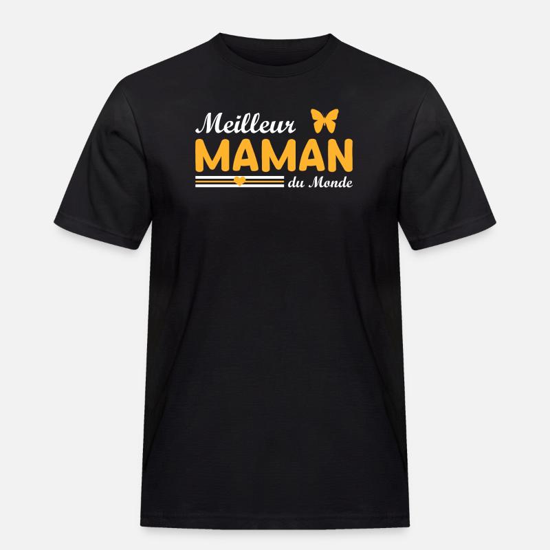 Beste Mutter der Welt - Männer Workwear T-Shirt - Schwarz