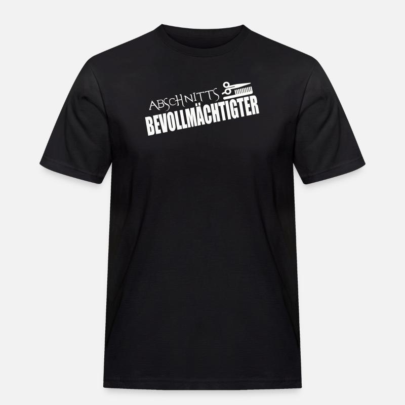 ABSCHNITTSBEVOLLMÄCHTIGTER - Männer Workwear T-Shirt - Schwarz
