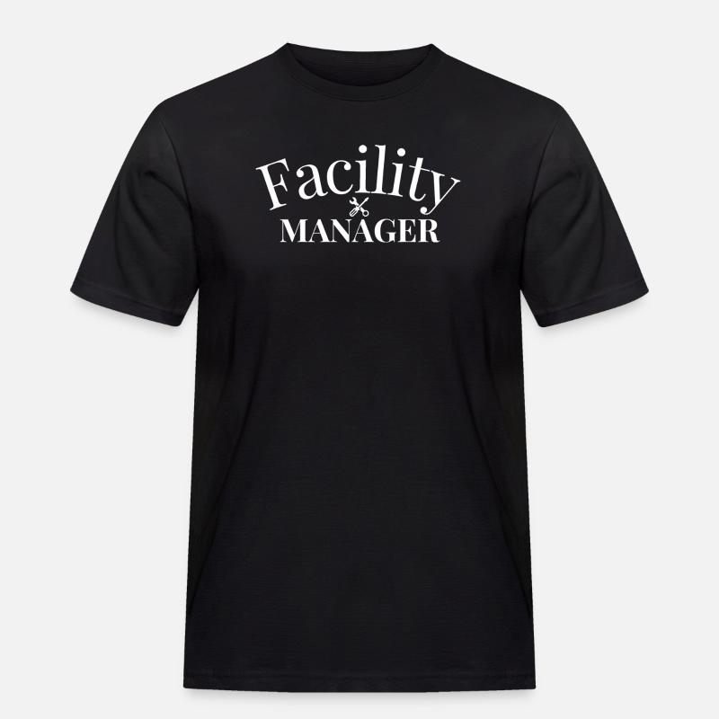 Facility Manager - Männer Workwear T-Shirt - Schwarz