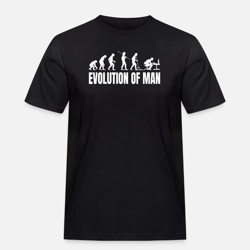 Evolution of Programmer IT Computer Coder - Men's Workwear T-Shirt - black