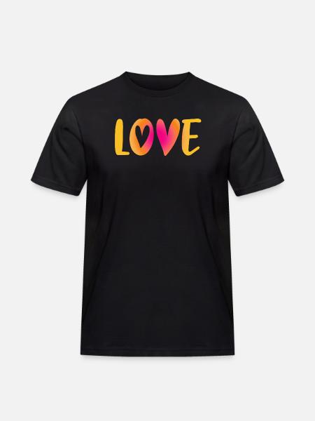 Love Heart Love Wedding Handwriting Wedding Wedding Wedding - Men's Workwear T-Shirt - black