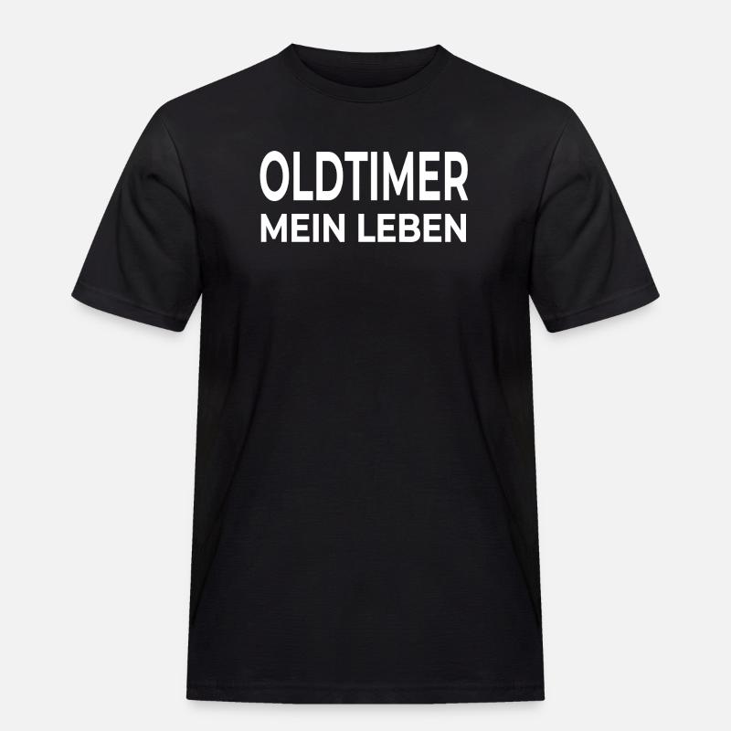 Oldtimer - Männer Workwear T-Shirt - Schwarz