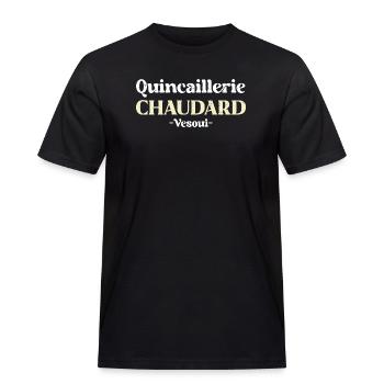 Quincaillerie Chaudard Vesoul - La 7eme Compagnie - T-shirt Workwear homme - noir - Devant - AI Model Male 178 light (178cm)