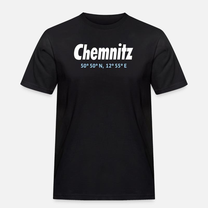 Chemnitz coordinates - Men's Workwear T-Shirt - black