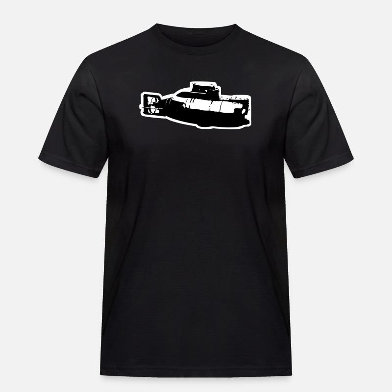 U-Boot - Männer Workwear T-Shirt - Schwarz