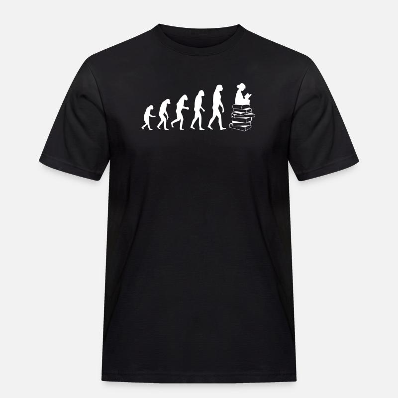 Read Evolution white - Männer Workwear T-Shirt - Schwarz