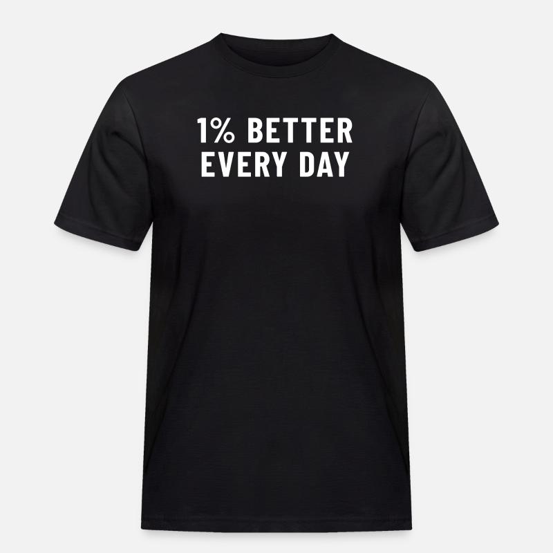 1 % mieux chaque jour - T-shirt Workwear homme - noir