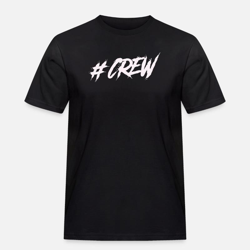 #CREW Graffiti - Männer Workwear T-Shirt - Schwarz