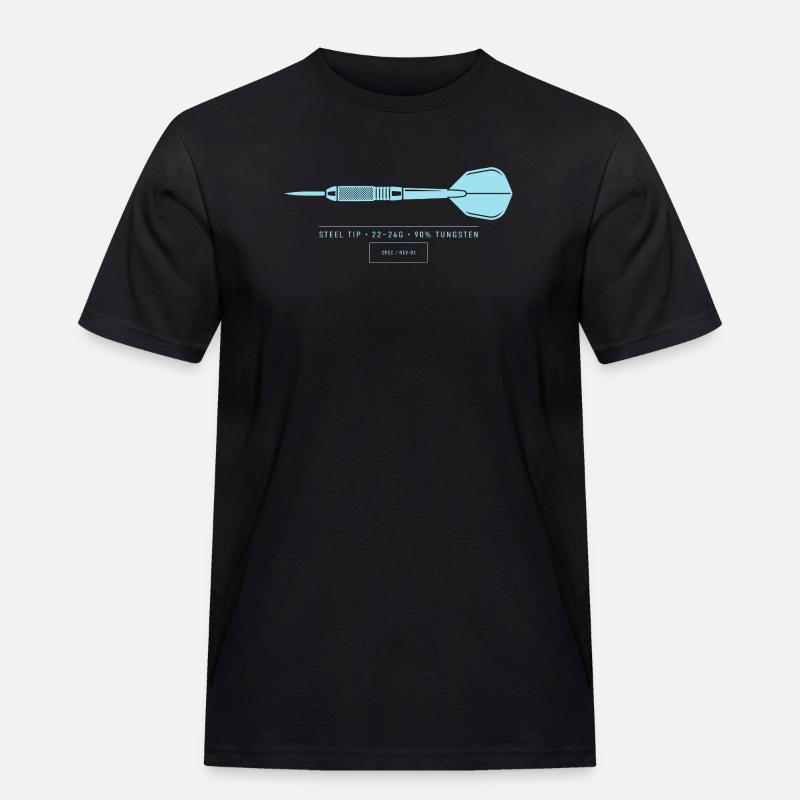 Plan technique d’illustration de fléchettes Fléchette - T-shirt Workwear homme - noir
