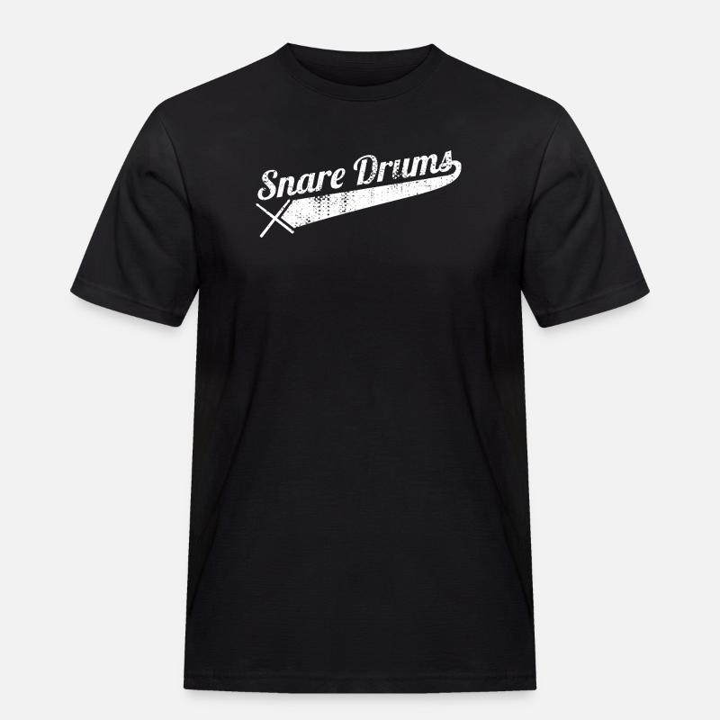 Schnarrtrommel - Männer Workwear T-Shirt - Schwarz
