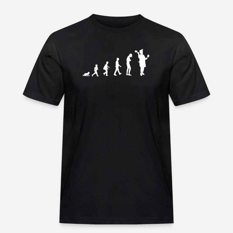 Évolution de bébé à boucher / métier - T-shirt Workwear homme - noir