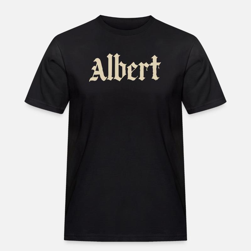 Albert Gothic Script - Men's Workwear T-Shirt - black