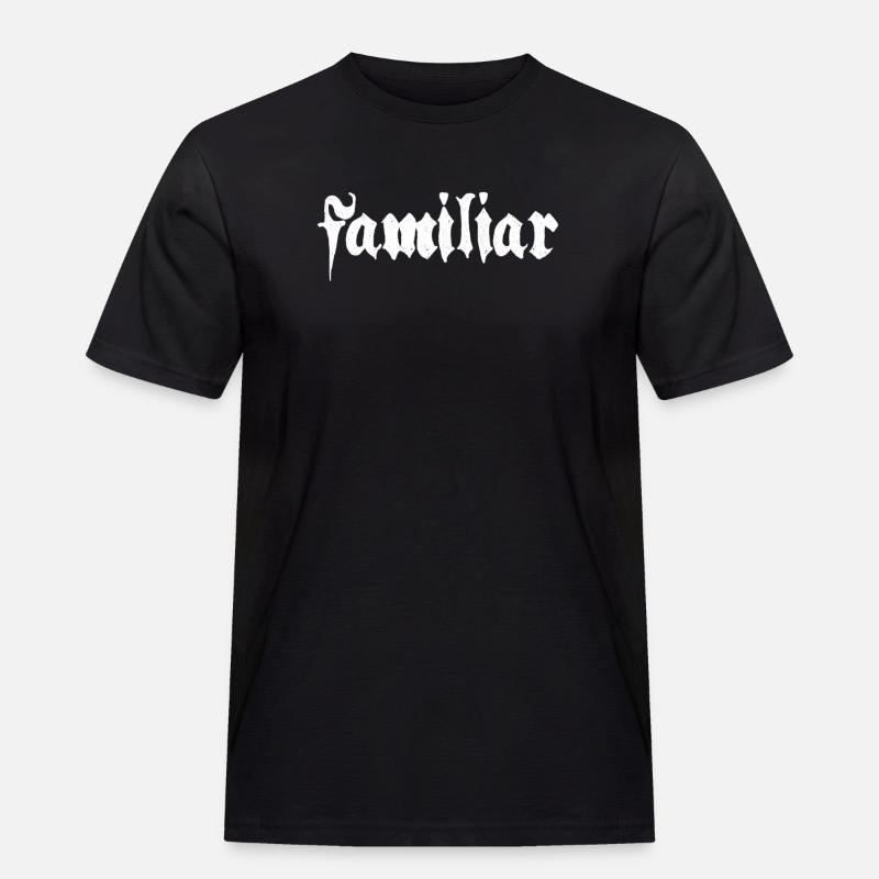Familiar Vertrauter eines Vampirs - Männer Workwear T-Shirt - Schwarz