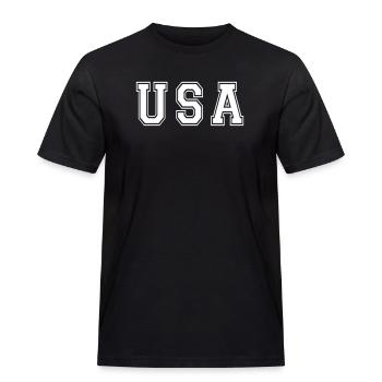 team usa Trikot - Männer Workwear T-Shirt - Schwarz - Vorne - AI Model Male 178 light (178cm)